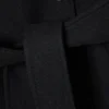 Abrigo oversize de doble botonadura en mezcla de lana de Kia – Negro jaspeado