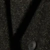 Abrigo oversize de doble botonadura en mezcla de lana – Marrón oscuro