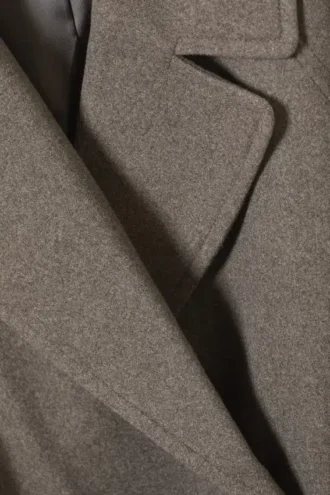 Abrigo oversize de mezcla de lana Kia – Gris topo
