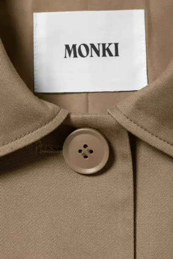 Abrigo tipo car coat holgado de botonadura sencilla – Dusty Mole Abrigo tipo car coat holgado de botonadura sencilla – Dusty Mole