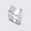 Anillo asimétrico de acero inoxidable – Plata Anillo asimétrico de acero inoxidable – Plata