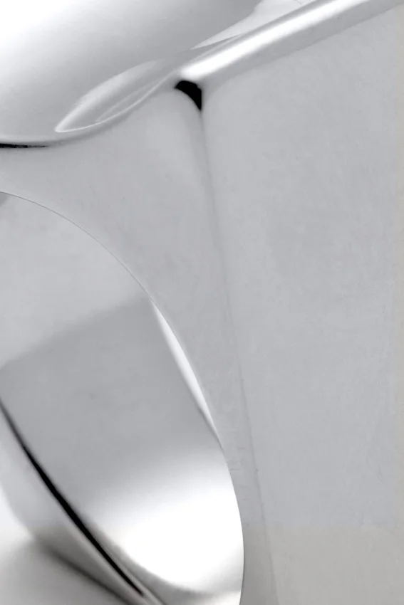 Anillo asimétrico de acero inoxidable – Plata Anillo asimétrico de acero inoxidable – Plata