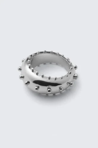 Anillo con puntos – Plata