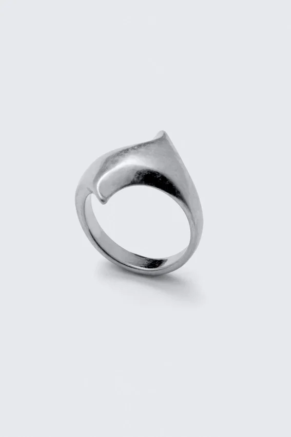 Anillo escultural con garras – Plata Anillo escultural con garras – Plata