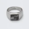 Anillo Rock – Rodio – Piedra negra Anillo Rock – Rodio – Piedra negra