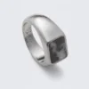 Anillo Rock – Rodio – Piedra negra Anillo Rock – Rodio – Piedra negra