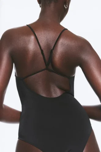 Bañador con espalda nadadora – Negro