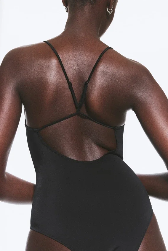 Bañador con espalda nadadora – Negro Bañador con espalda nadadora – Negro