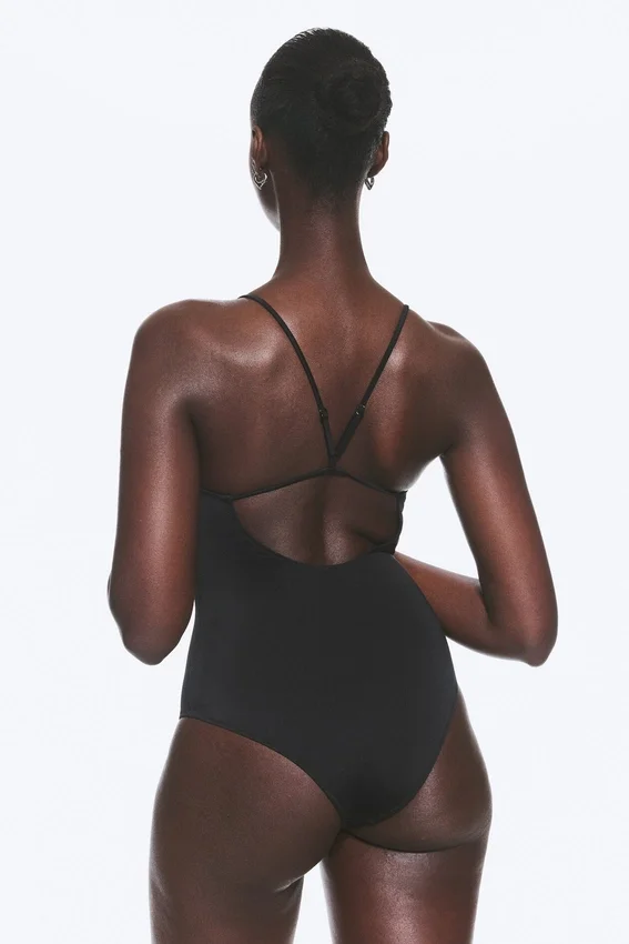 Bañador con espalda nadadora – Negro Bañador con espalda nadadora – Negro