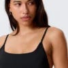 Bañador de cuello cuadrado – Negro Bañador de cuello cuadrado – Negro