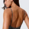 Bañador estampado con cuello cuadrado – Gris oscuro – Estampado de cocodrilo