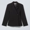 Blazer de traje cruzado – Negro Blazer de traje cruzado – Negro
