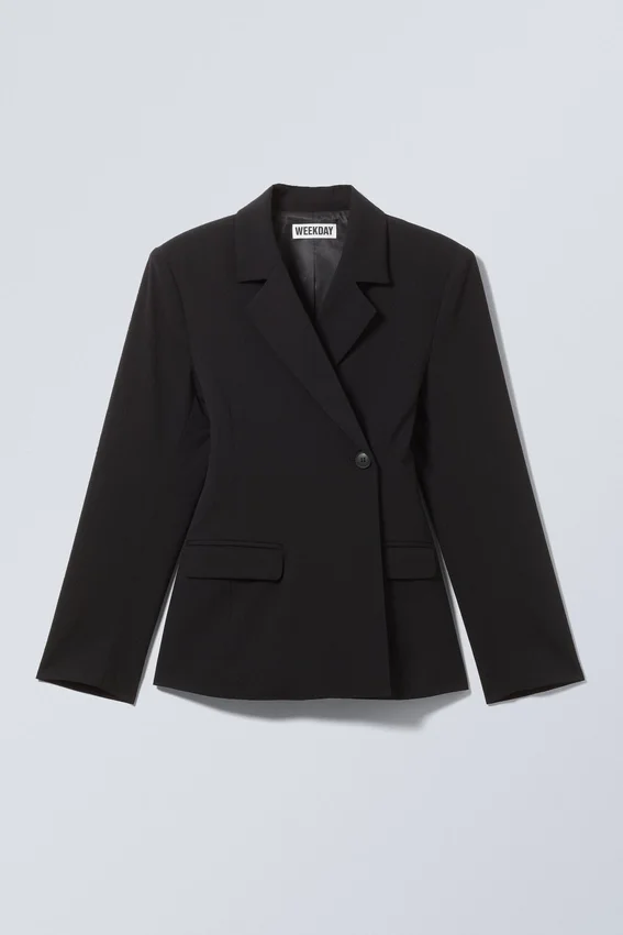 Blazer de traje cruzado – Negro Blazer de traje cruzado – Negro