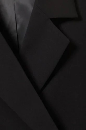 Blazer de traje cruzado – Negro