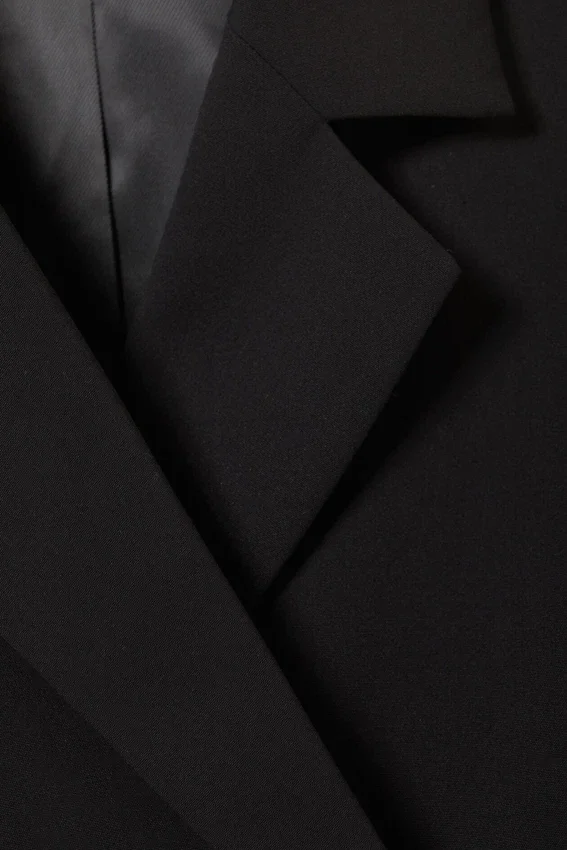 Blazer de traje cruzado – Negro Blazer de traje cruzado – Negro