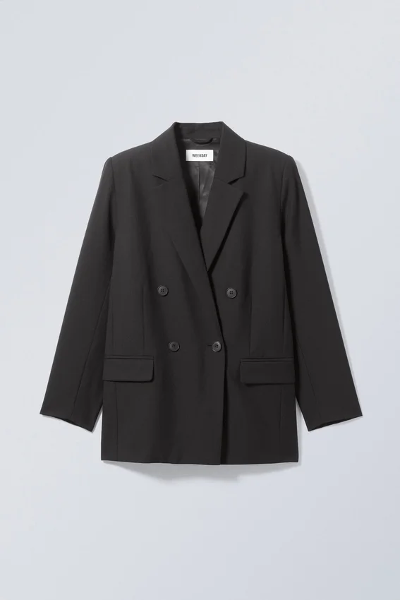 Blazer Norma de doble botonadura – Negro Blazer Norma de doble botonadura – Negro