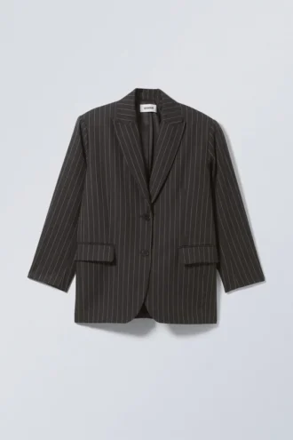 Blazer oversize Aiden – Gris oscuro