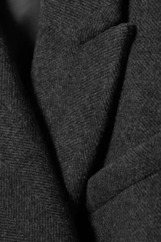 Blazer oversize de doble botonadura en mezcla de lana – Gris oscuro – Espiga