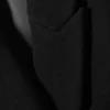 Blazer oversize de doble botonadura en mezcla de lana – Negro
