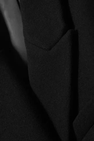 Blazer oversize de doble botonadura en mezcla de lana – Negro
