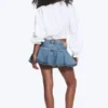 Blusa de manga globo – Blanco apagado
