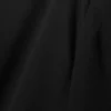 Blusa transparente asimétrica de manga larga – Negro Blusa transparente asimétrica de manga larga – Negro