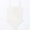 Body de canalé – Blanco