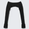 Bolero de punto con cuello barco – Negro