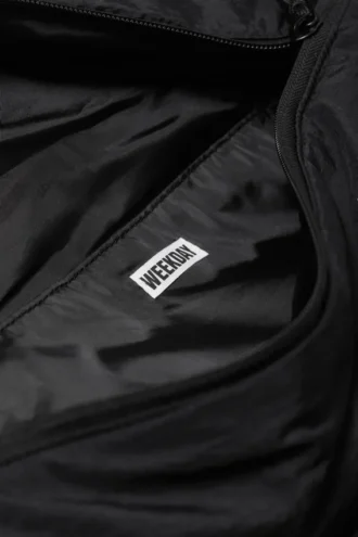Bolso bandolera acolchado grande Samir – Negro