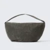 Bolso bandolera de algodón lavado – Verde caqui oscuro Bolso bandolera de algodón lavado – Verde caqui oscuro