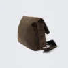 Bolso bandolera de lona de algodón encerado – Marrón oscuro Bolso bandolera de lona de algodón encerado – Marrón oscuro