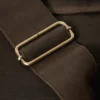 Bolso bandolera de lona de algodón encerado – Marrón oscuro Bolso bandolera de lona de algodón encerado – Marrón oscuro