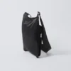 Bolso bandolera deportivo de nailon con ribete – Negro Bolso bandolera deportivo de nailon con ribete – Negro
