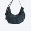 Bolso bandolera fruncido – Azul oscuro Bolso bandolera fruncido – Azul oscuro