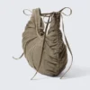 Bolso bandolera fruncido – Beige oscuro Bolso bandolera fruncido – Beige oscuro