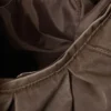 Bolso bandolera fruncido – Marrón oscuro