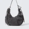 Bolso bandolera fruncido – Negro Bolso bandolera fruncido – Negro