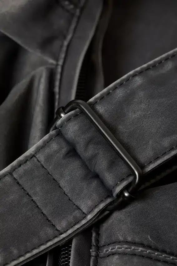 Bolso bandolera fruncido – Negro Bolso bandolera fruncido – Negro