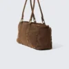 Bolso bandolera mediano con bolsillos – Verde caqui oscuro