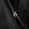 Bolso bandolera mediano con cremallera – Negro