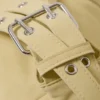 Bolso bandolera pequeño con cierre y forma holgada – Amarillo claro