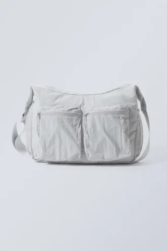 Bolso bandolera Pocket – Gris claro empolvado