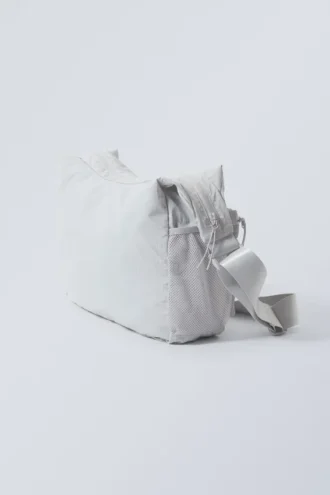 Bolso bandolera Pocket – Gris claro empolvado