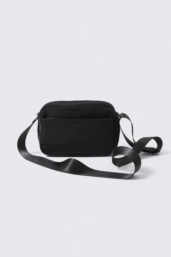 Bolso bandolera unisex compacto – Negro Bolso bandolera unisex compacto – Negro
