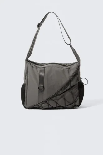 Bolso bandolera utilitario – Gris oscuro