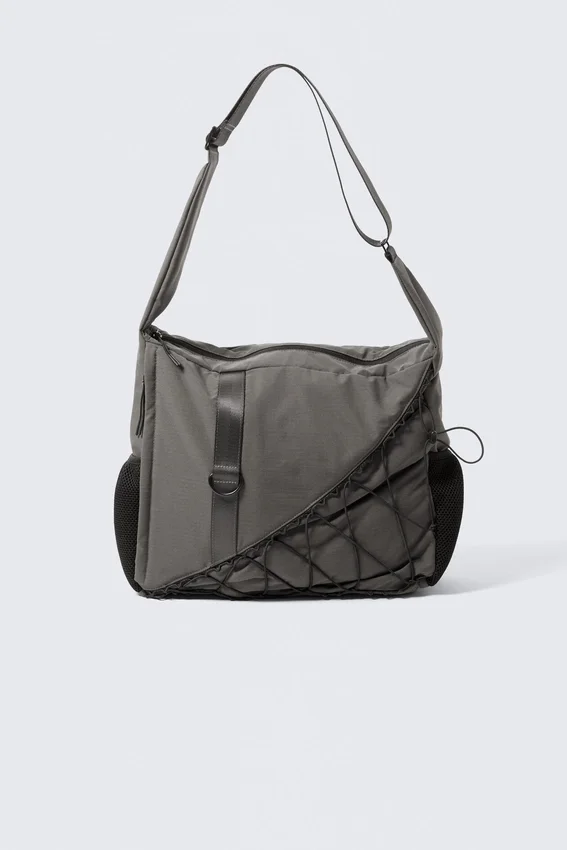 Bolso bandolera utilitario – Gris oscuro Bolso bandolera utilitario – Gris oscuro