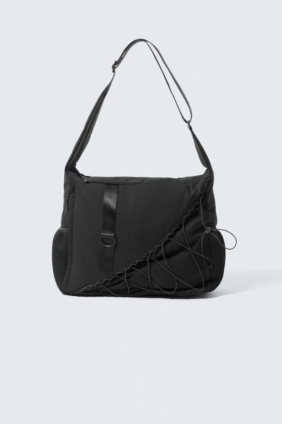 Bolso bandolera utilitario – Negro Bolso bandolera utilitario – Negro