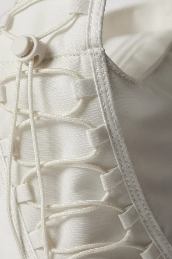 Bolso de hombro con cordón – Blanco Bolso de hombro con cordón – Blanco