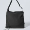 Bolso de hombro con cordón Dawa – Negro Bolso de hombro con cordón Dawa – Negro