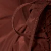 Bolso de hombro con fruncidos en forma de media luna – Marrón oscuro